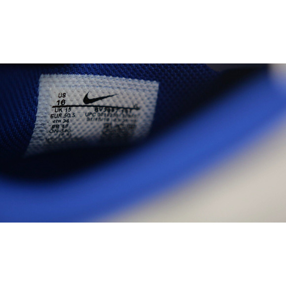 Men\'s Nike Alpha Menace‎ Turf Low Football Cleats White Blue Size 16 main image 7